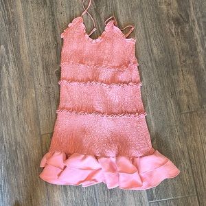 Light pink mini dress